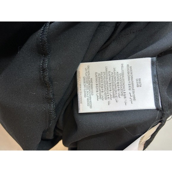 Women BCBG MAXAZRIA Rare Sexy Peplum Lace Up Black Dress New $298 Size 4 - Picture 8 of 9